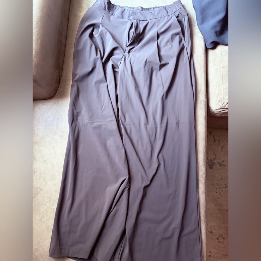 Athleta Pinnacle High Rise Trouser charcoal Grey Size 12